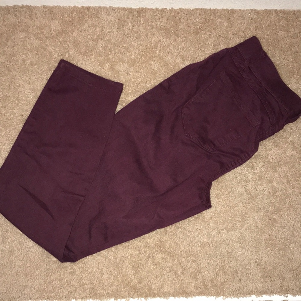 Lauren Conrad Size 10 Jeggings Skinny Jeans Eggplant Purple